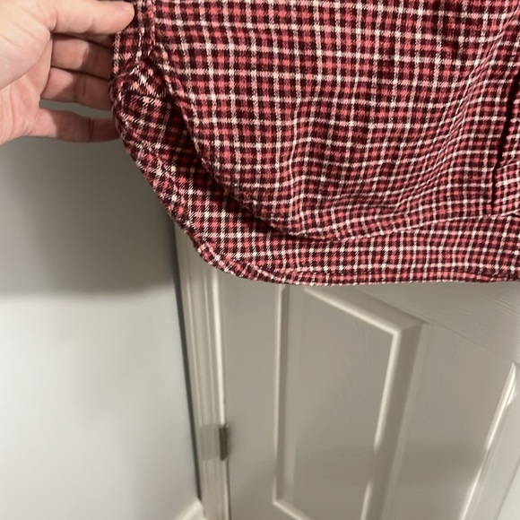 VTG J Crew women's plaid 1 pocket button down shirt, size 10 - Picture 8 of 9